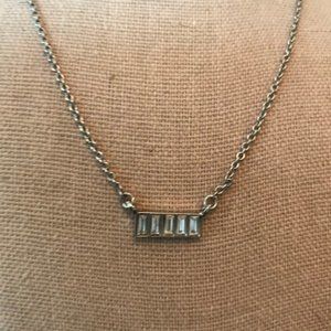 Lia Sophia - Cut Crystal & Silver Necklace